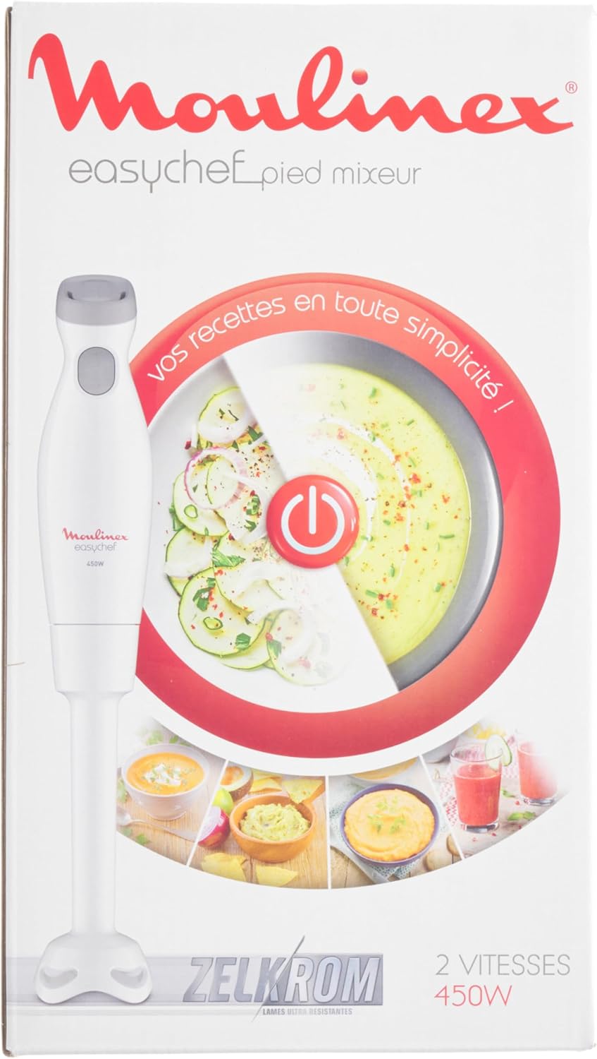 Moulinex Easychef DD45A1 Hand Mixer 450 W 2 Speed with Zelkrom Blades Moulinex Easychef DD45A1 Hand Mixer 450 W 2 Speed with Zelkrom Blades